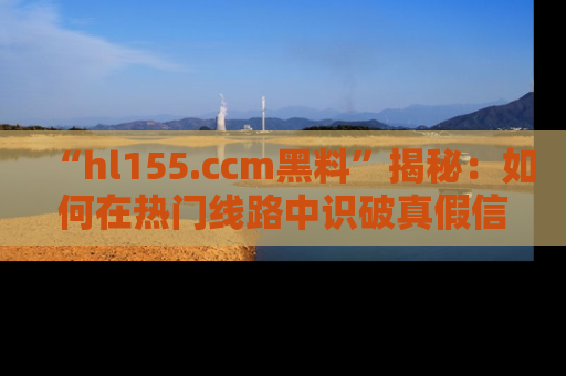 “hl155.ccm黑料”揭秘:如何在热门线路中识破真假信息