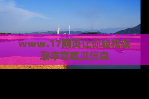 www.17网页让你轻松获取丰富吃瓜信息
