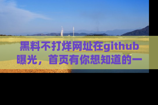 黑料不打烊网址在github曝光，首页有你想知道的一切幽默趣事，快来看看