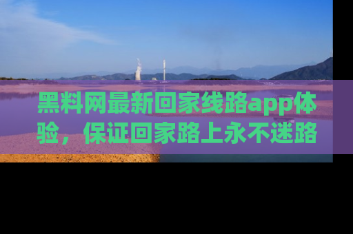 黑料网最新回家线路app体验，保证回家路上永不迷路顺畅