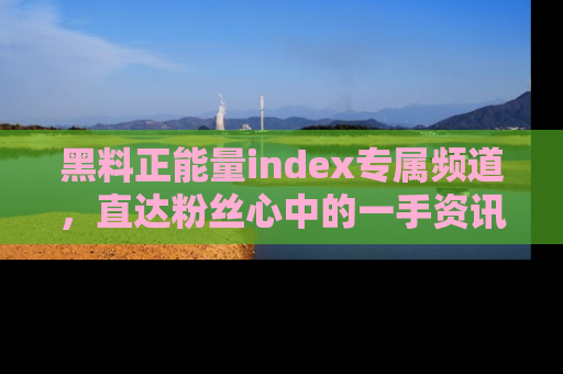 黑料正能量index专属频道，直达粉丝心中的一手资讯！