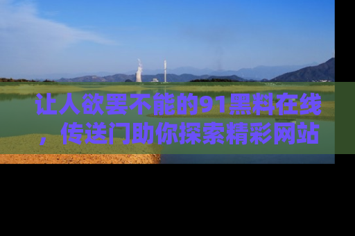 让人欲罢不能的91黑料在线,传送门助你探索精彩网站内幕!
