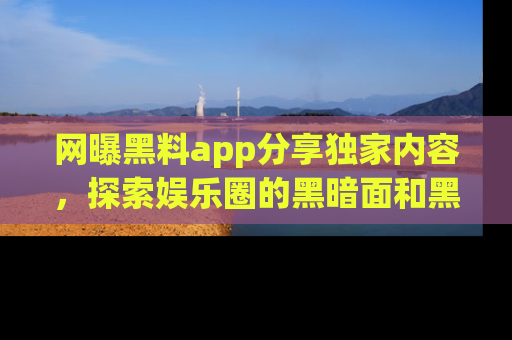 网曝黑料app分享独家内容，探索娱乐圈的黑暗面和黑料