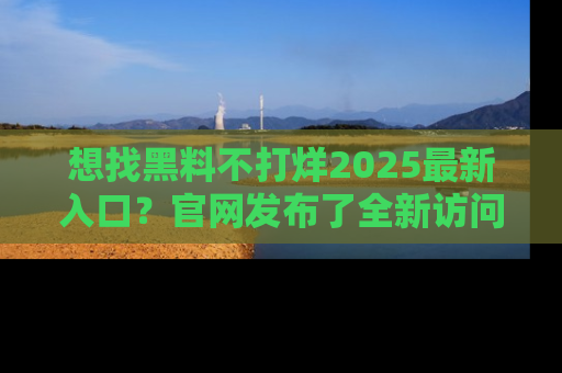 想找黑料不打烊2025最新入口？官网发布了全新访问指南！
