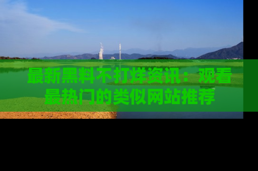 最新黑料不打烊资讯:观看最热门的类似网站推荐