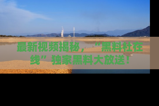 最新视频揭秘,“黑料社在线”独家黑料大放送!